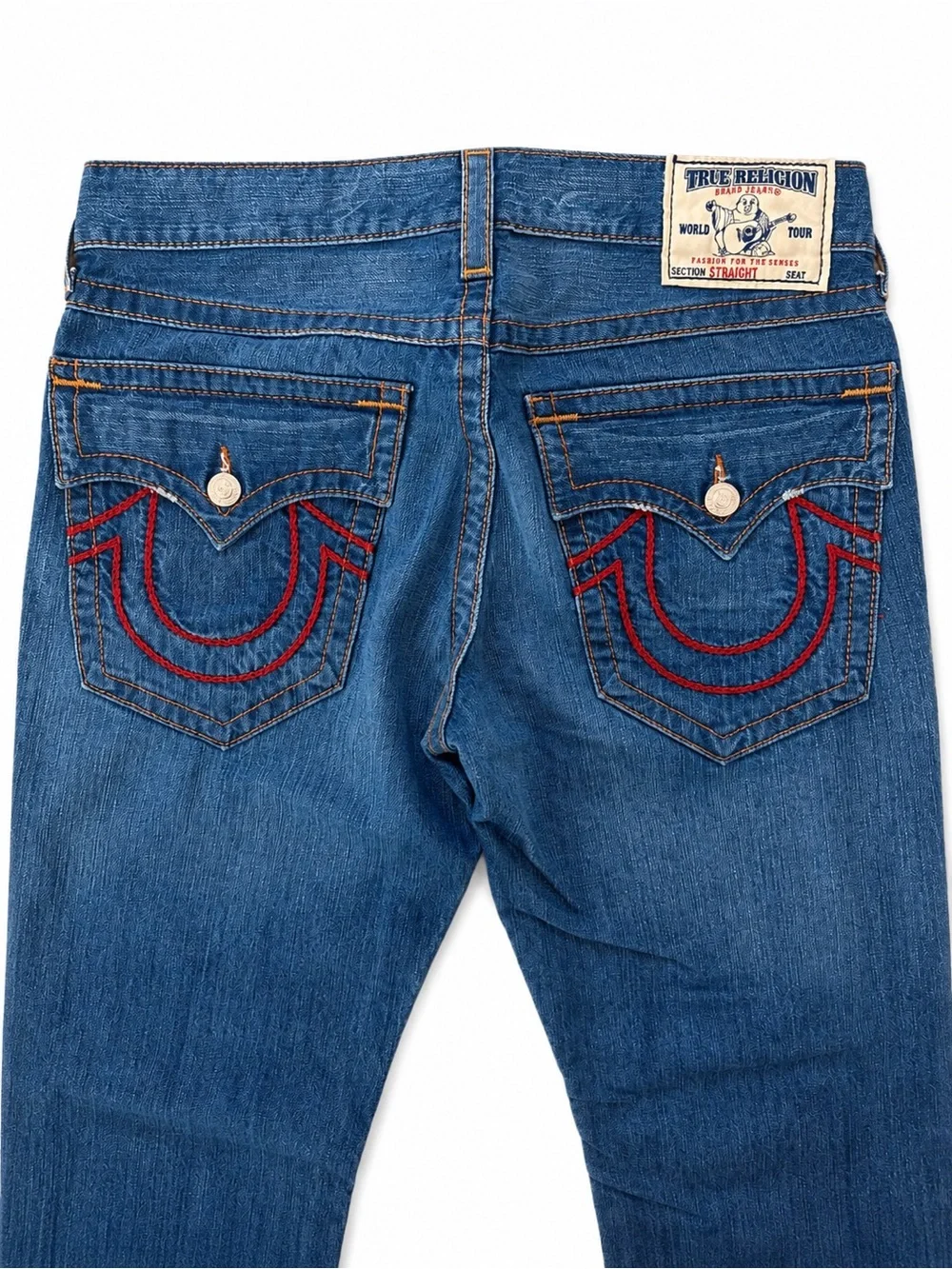 True Religion stitching red style